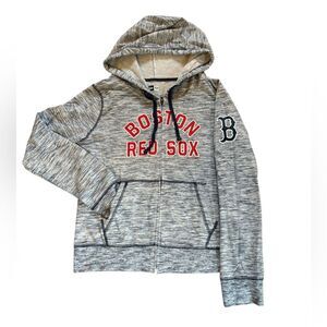 Boston Red Sox New Era Space Dye French Terry Full Zip Hoodie Womens Medium